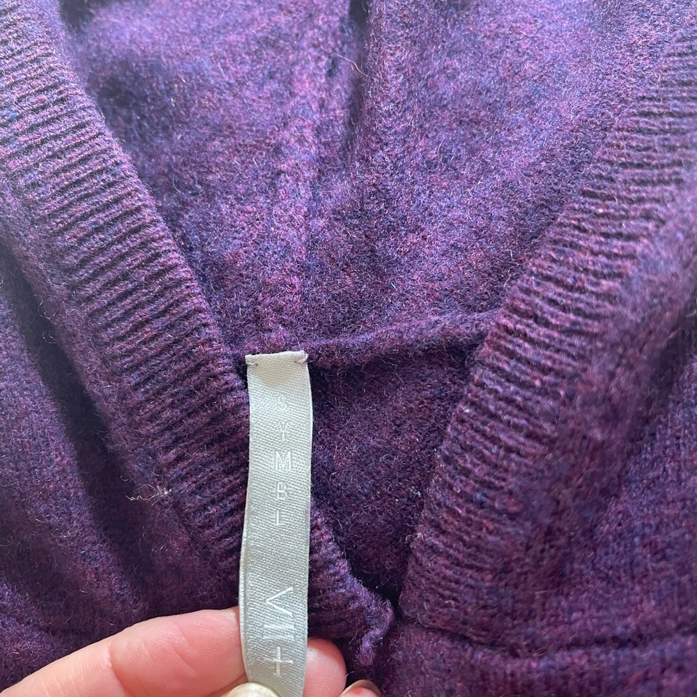 Purple cashmere sweater